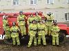 Практические занятия с юными пожарными Котласского электромеханического техникума