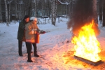 Школьники Северодвинска научились тушить пожар