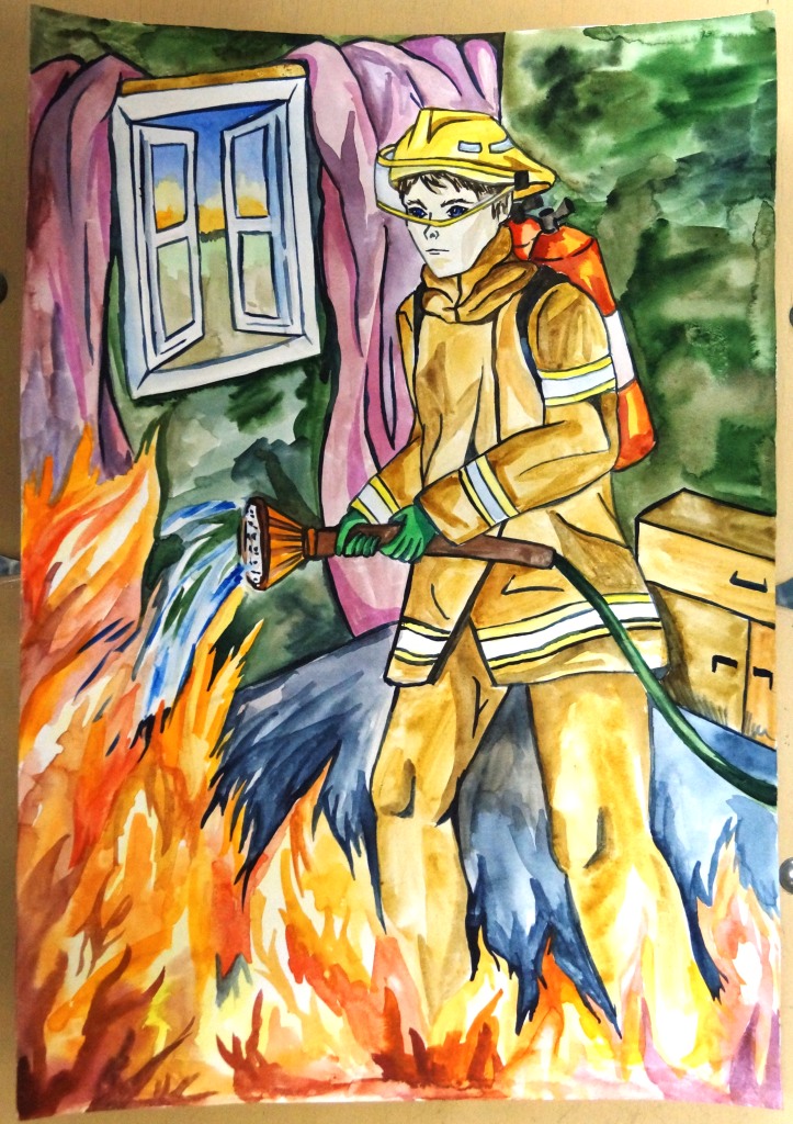 Рисунок про пожар